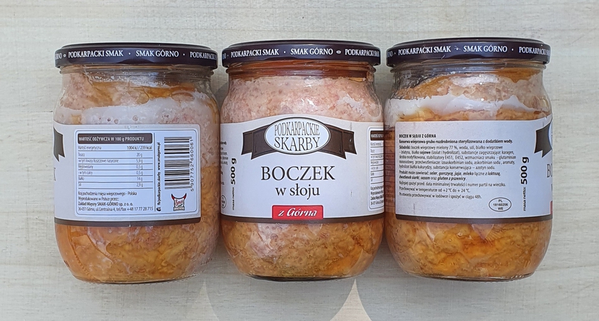 Boczek w słoju z Górna 500g