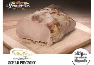 Schab pieczony z bobrownik