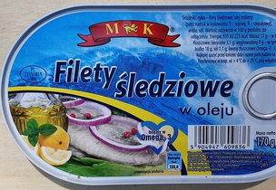 Filety śledziowe w oleju 170g