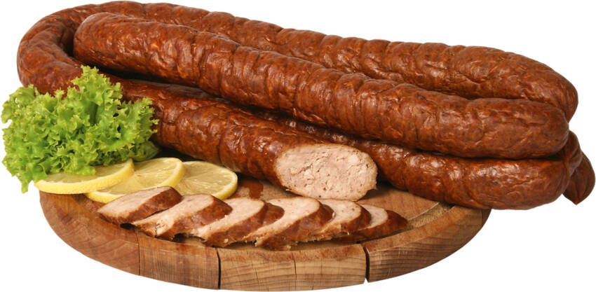 Kiełbasa wiejska pieczona (Chabura)